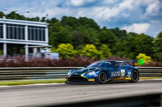 #24 Aston Martin Vantage AMR GT3 EVO of Gray Newell and Darren Turner, Heart of Racing Team, GT World Challenge America, Pro-Am, SRO America, Barber Motorsports Park, Birmingham, AL, Sept 5 - 7, 2025
 | Fabian Lagunas | www.lagunasphotography.com | For SRO Motorsports Group 2025