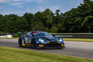 #24 Aston Martin Vantage AMR GT3 EVO of Gray Newell and Darren Turner, Heart of Racing Team, GT World Challenge America, Pro-Am, SRO America, Barber Motorsports Park, Birmingham, AL, Sept 5 - 7, 2025
 | Fabian Lagunas | www.lagunasphotography.com | For SRO Motorsports Group 2025