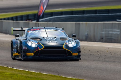 #24 Aston Martin Vantage AMR GT3 EVO of Gray Newell and Darren Turner, Heart of Racing Team, GT World Challenge America, Pro-Am, SRO America, Barber Motorsports Park, Birmingham, AL, Sept 5 - 7, 2025
 | Fabian Lagunas | www.lagunasphotography.com | For SRO Motorsports Group 2025