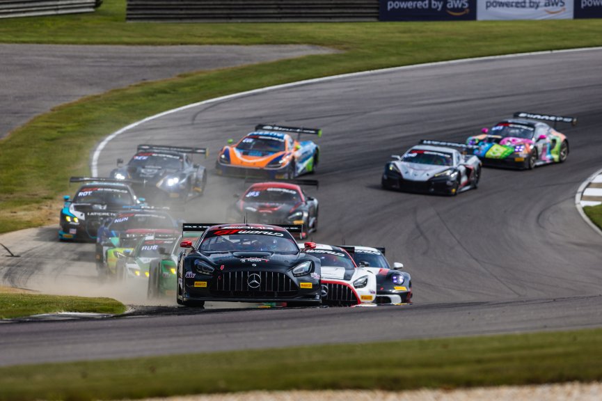 #91 Mercedes-AMG GT3 of Jeff Burton and Philip Ellis, Regulator Racing, GT World Challenge America, Pro-Am, SRO America, Barber Motorsports Park, Birmingham, AL, Sept 5 - 7, 2025
