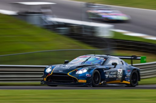 #24 Aston Martin Vantage AMR GT3 EVO of Gray Newell and Darren Turner, Heart of Racing Team, GT World Challenge America, Pro-Am, SRO America, Barber Motorsports Park, Birmingham, AL, Sept 5 - 7, 2025
 | Fabian Lagunas | www.lagunasphotography.com | For SRO Motorsports Group 2025