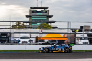 #24 Aston Martin Vantage AMR GT3 EVO of Gray Newell / Zach Robichon / Darren Turner, Heart of Racing Team, Indy 8H, Pro-Am, SRO America, Indianapolis Motor Speedway, Indianapolis, IN, Oct 16–19, 2025
 | Fabian Lagunas | www.lagunasphotography.com | For SRO Motorsports Group 2025