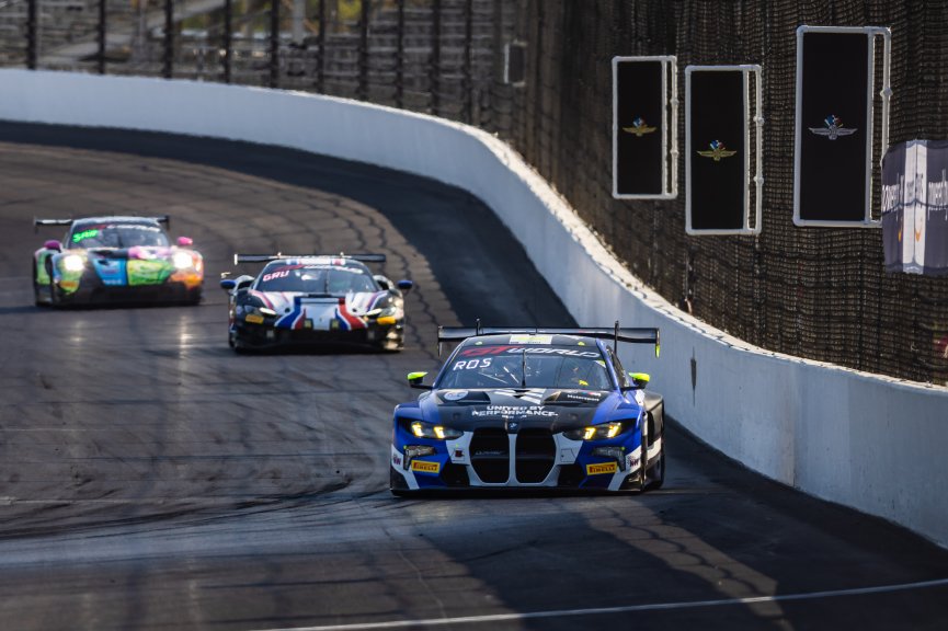 #46 BMW M4 GT3 EVO of Valentino Rossi / Kelvin Van Der Linde / Charles Weerts, Team WRT, Indy 8H, IGTC, Pro, SRO America, Indianapolis Motor Speedway, Indianapolis, IN, Oct 16–19, 2025
