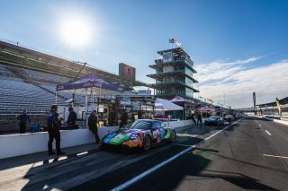 #32 Porsche 911 GT3 R (992) of Kyle Washington / Tom Sargent / Klaus Bachler, GMG Racing, Indy 8H, IGTC, Pro-Am, SRO America, Indianapolis Motor Speedway, Indianapolis, IN, Oct 16–19, 2025
 | Fabian Lagunas | www.lagunasphotography.com | For SRO Motorsports Group 2025