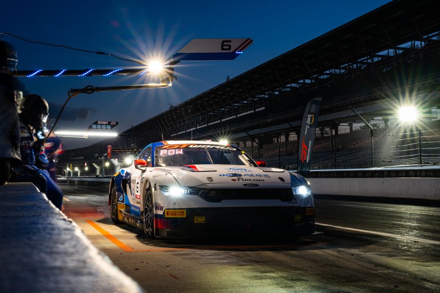 #6 Ford Mustang GT3 of Scott Dollahite / Eric Powell / Stefano Gattuso, Dollahite Racing, Indy 8H, Am, SRO America, Indianapolis Motor Speedway, Indianapolis, IN, Oct 16–19, 2025
