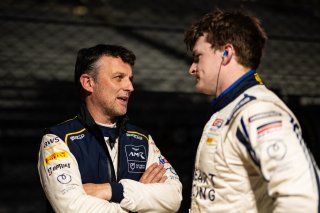 #24 Aston Martin Vantage AMR GT3 EVO of Gray Newell / Zach Robichon / Darren Turner, Heart of Racing Team, Indy 8H, Pro-Am, SRO America, Indianapolis Motor Speedway, Indianapolis, IN, Oct 16–19, 2025
 | SRO Motorsports Group