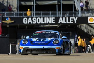 #21 Porsche 911 GT3 R (992) of Dustin Blattner / Alfred Renauer / Dennis Marschall, Blattner Company by Herberth Motorsport, Indy 8H, IGTC, Pro-Am, SRO America, Indianapolis Motor Speedway, Indianapolis, IN, Oct 16–19, 2025
 | Fabian Lagunas | www.lagunasphotography.com | For SRO Motorsports Group 2025
