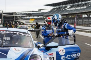 #21 Porsche 911 GT3 R (992) of Dustin Blattner / Alfred Renauer / Dennis Marschall, Blattner Company by Herberth Motorsport, Indy 8H, IGTC, Pro-Am, SRO America, Indianapolis Motor Speedway, Indianapolis, IN, Oct 16–19, 2025
 | Fabian Lagunas | www.lagunasphotography.com | For SRO Motorsports Group 2025