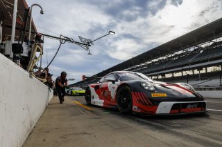 #18 Porsche 911 GT3 R (992) of Alex Sedgwick / Jan Heylen / Alessio Picariello, RS1, Indy 8H, IGTC, Pro, SRO America, Indianapolis Motor Speedway, Indianapolis, IN, Oct 16–19, 2025
 | Fabian Lagunas | www.lagunasphotography.com | For SRO Motorsports Group 2025