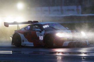 #18 Porsche 911 GT3 R (992) of Alex Sedgwick / Jan Heylen / Alessio Picariello, RS1, Indy 8H, IGTC, Pro, SRO America, Indianapolis Motor Speedway, Indianapolis, IN, Oct 16–19, 2025
 | Fabian Lagunas | www.lagunasphotography.com | For SRO Motorsports Group 2025