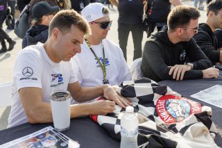 Autograph session at GT World Challenge America Powered by AWS, #75 Mercedes-AMG GT3 EVO of Kenny Habul / Chaz Mostert / Will Power, 75 Express, Indy 8H, IGTC IC, Pro, SRO America, Indianapolis Motor Speedway, Indianapolis, IN, Oct 16–19, 2025
 | Fabian Lagunas | www.lagunasphotography.com | For SRO Motorsports Group 2025