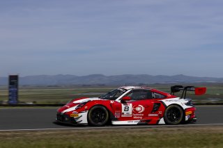 #8 Porsche 911 GT3-R (992) EVO of Michael McCann Jr. and Zachary Vanier, McCann Racing, GT World Challenge America, Pro, SRO America, Sonoma Raceway, Sonoma, CA, Mar 27 - 29, 2026
 | Fabian Lagunas&copy;2026