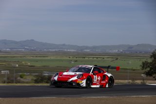 #8 Porsche 911 GT3-R (992) EVO of Michael McCann Jr. and Zachary Vanier, McCann Racing, GT World Challenge America, Pro, SRO America, Sonoma Raceway, Sonoma, CA, Mar 27 - 29, 2026
 | Fabian Lagunas&copy;2026