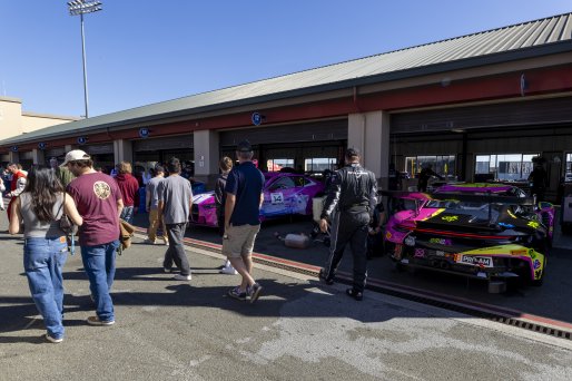 Paddock, #13 Porsche 911 GT3-R (992) of Todd Parriott and Riley Dickinson, Kellymoss, GT World Challenge America, Pro-Am, SRO America, Sonoma Raceway, Sonoma, CA, Mar 27 - 29, 2026
 | Fabian Lagunas&copy;2026