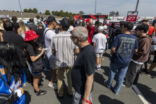 Fan Grid Walk, #27 Mercedes-AMG GT3 EVO of Jason Daskalos and Lorcan Hanafin, JMF Motorsports, GT World Challenge America, Pro-Am, SRO America, Sonoma Raceway, Sonoma, CA, Mar 27 - 29, 2026
 | Fabian Lagunas&copy;2026