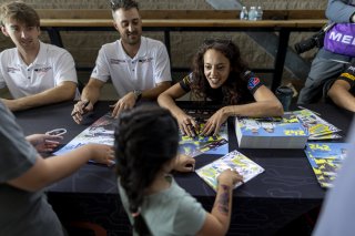 GT World Challenge America Autograph Session, #242 Porsche 911 GT3-R (992) of Therese Lahlouh and Thomas Merrill, Wright Motorsports, GT World Challenge America, Pro-Am, SRO America, Sonoma Raceway, Sonoma, CA, Mar 27 - 29, 2026
 | Fabian Lagunas&copy;2026
