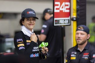 #242 Porsche 911 GT3-R (992) EVO of Therese Lahlouh and Thomas Merrill, Wright Motorsports, GT World Challenge America, Pro-Am, SRO America, Circuit of The Americas, Austin, TX, Apr 24 - 26, 2026
 | Fabian Lagunas | www.lagunasphotography.com | 2026