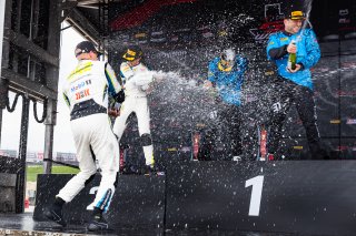 Podium, #31 Porsche 911 GT3-R (992) EVO of Dave Musial Jr. and Ryan Yardley, Wright Motorsports, GT World Challenge America, Pro-Am, SRO America, Circuit of The Americas, Austin, TX, Apr 24 - 26, 2026, #242 Porsche 911 GT3-R (992) EVO of Therese Lahlouh a | Fabian Lagunas | www.lagunasphotography.com | 2026