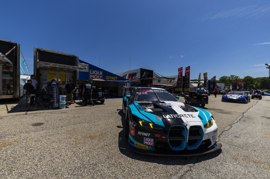 Paddock, #29 BMW M4 GT3 EVO of Justin Rothberg and Robby Foley, Turner Motorsport, GT World Challenge America, Pro, SRO America, Road Atlanta, Braselton, GA, June 12 - 14, 2026
