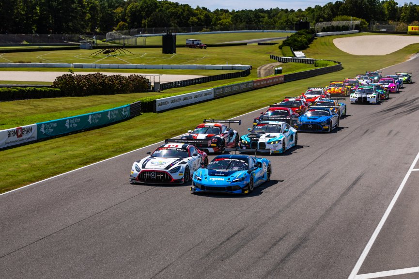 #12 Ferrari 296 GT3 EVO of Matias Perez Companc and Frederik Schandorff, AF Corse USA, GT World Challenge America, Pro, SRO America, Barber Motorsport Park, Leeds, AL, Sept 24 - 27, 2026
