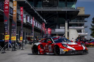 #8 Porsche 911 GT3-R (992) EVO of Michael McCann Jr., Zachary Vanier, and Alessio Picariello, McCann Racing, Indianapolis 8 Hour / GT World Challenge America, IGTC Pro, SRO America, Indianapolis 8 Hour, Indianapolis Motor Speedway, Speedway, IN, Oct 7 - 1 | Fabian Lagunas | www.lagunasphotography.com | 2026