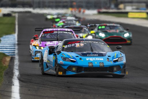 #12 Ferrari 296 GT3 EVO of Matias Perez Companc, Frederik Schandorff, and Nicklas Nielsen, AF Corse USA, Indianapolis 8 Hour / GT World Challenge America, IGTC Pro, SRO America, Indianapolis 8 Hour, Indianapolis Motor Speedway, Speedway, IN, Oct 7 - 11, 2 | Fabian Lagunas | www.lagunasphotography.com | 2026
