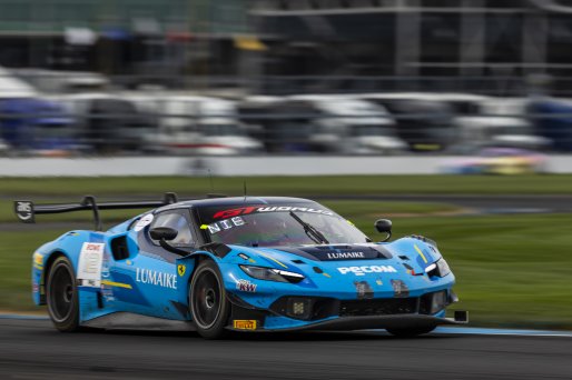 #12 Ferrari 296 GT3 EVO of Matias Perez Companc, Frederik Schandorff, and Nicklas Nielsen, AF Corse USA, Indianapolis 8 Hour / GT World Challenge America, IGTC Pro, SRO America, Indianapolis 8 Hour, Indianapolis Motor Speedway, Speedway, IN, Oct 7 - 11, 2 | Fabian Lagunas | www.lagunasphotography.com | 2026
