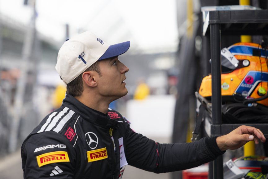 #80 Mercedes-AMG GT3 EVO of Lin Hodenius, Luca Stolz, and Alex Palou, Mercedes-AMG Team Lone Star Racing, Indianapolis 8 Hour / GT World Challenge America, IGTC Pro, SRO America, Indianapolis 8 Hour, Indianapolis Motor Speedway, Speedway, IN, Oct 7 - 11, 