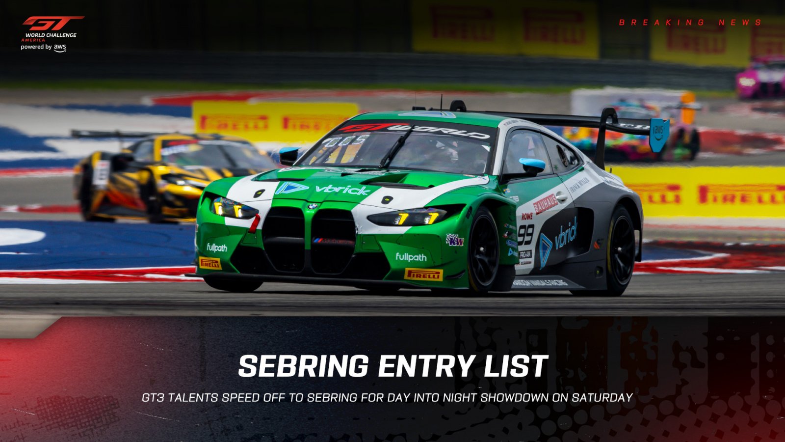 GT World Challenge America Heads to Sebring for Third Round Showdown Under the Lights